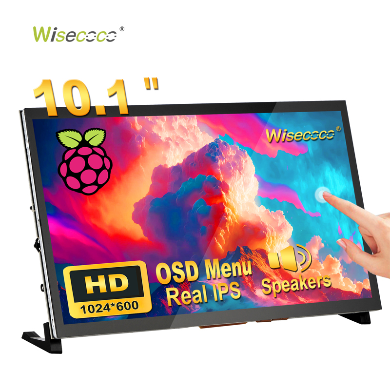 Raspberry Pi 10.1 Inch Capacitive Touch Screen Ips - شاشة عرض لمسية LCD بلوحة IPS
