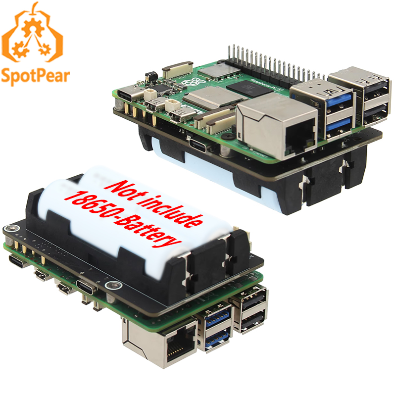 Raspberry Pi Uninterrupted Power Supply Ups 18650 - لوحة X1200 Raspberry Pi 5 UPS