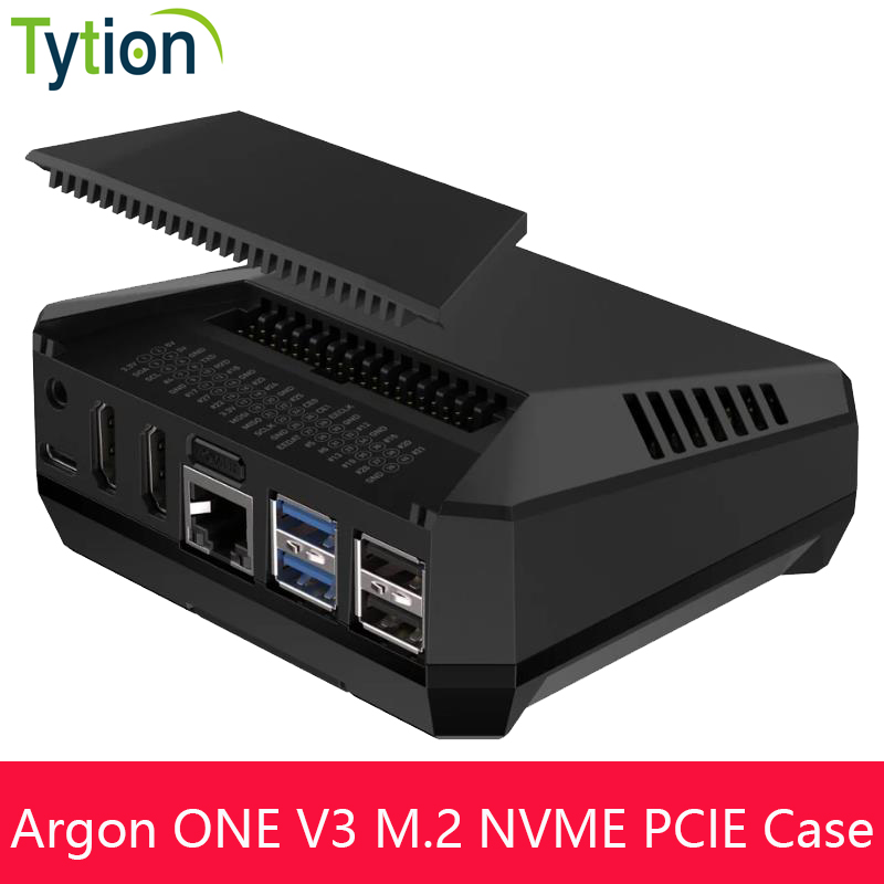 Argon One V3 M.2 Nvme Case - السكن سبائك الألومنيوم مع مروحة مدمجة
