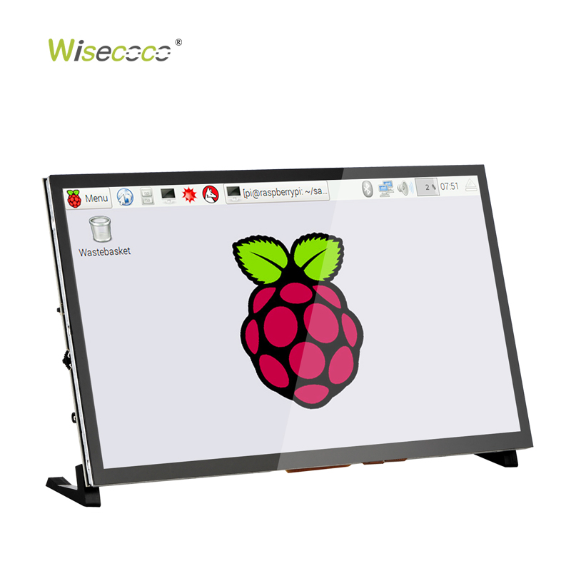 Raspberry Pi 10.1 Inch Capacitive Touch Screen Ips - شاشة عرض Wisecoco مقاس 10.1 بوصة
