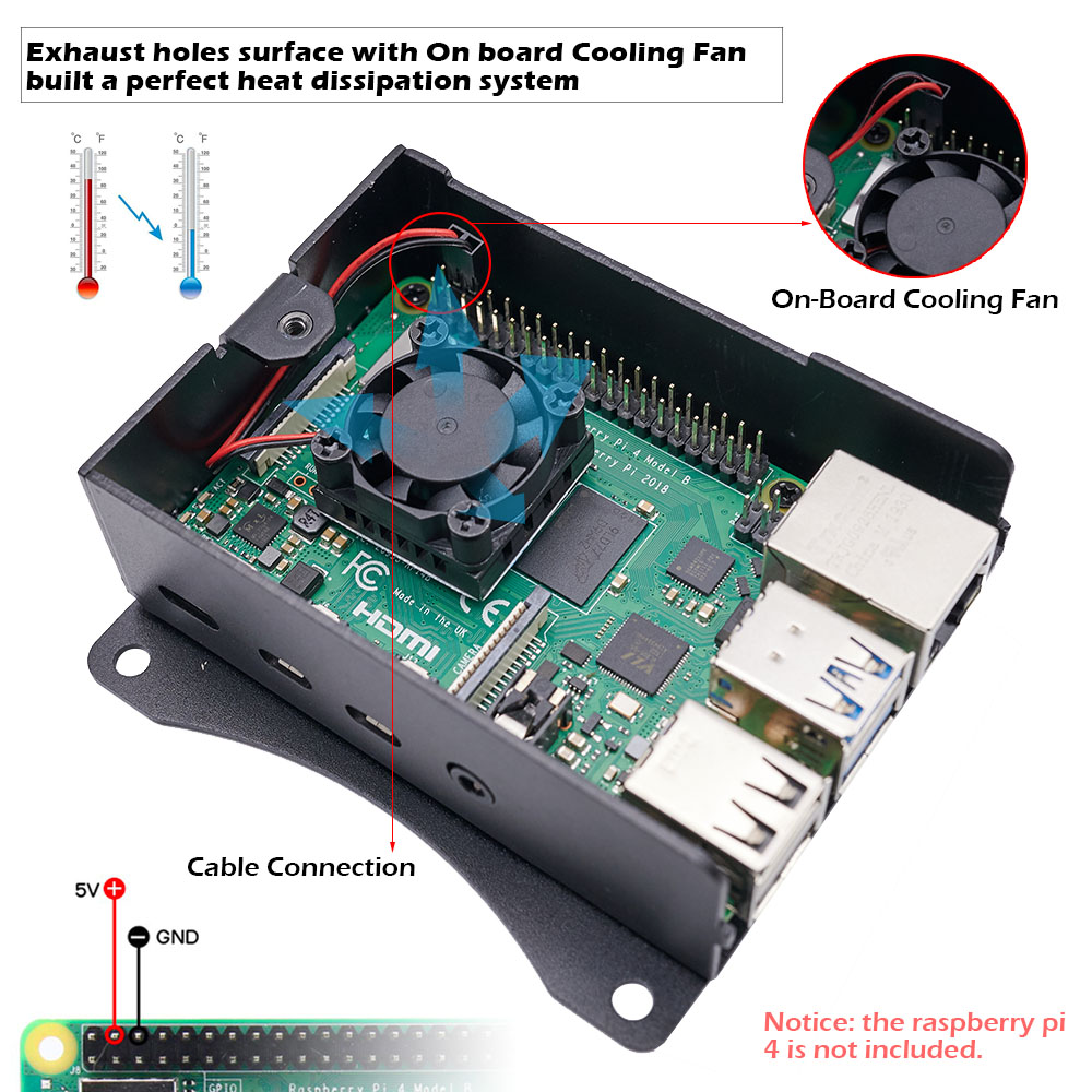 Raspberry Pi 4 موديل B ، هيكل  - مراجعة Argon One V3 M.2 Nvme Case وسعره