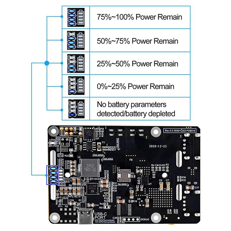AA08-2X لـ Raspberry Pi 4، مزو - مراجعة Raspberry Pi Uninterrupted Power Supply Ups 18650 وسعره