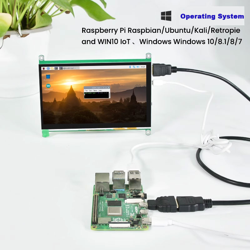 شاشة لمس IPS HDMI مقاس 7 و10.1 - مراجعة Raspberry Pi 10.1 Inch Capacitive Touch Screen Ips وسعره