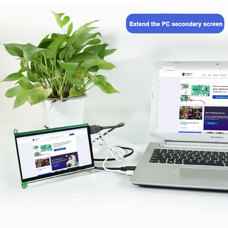 شاشة لمس IPS HDMI مقاس 7 و10.1 - مراجعة Raspberry Pi 10.1 Inch Capacitive Touch Screen Ips وسعره