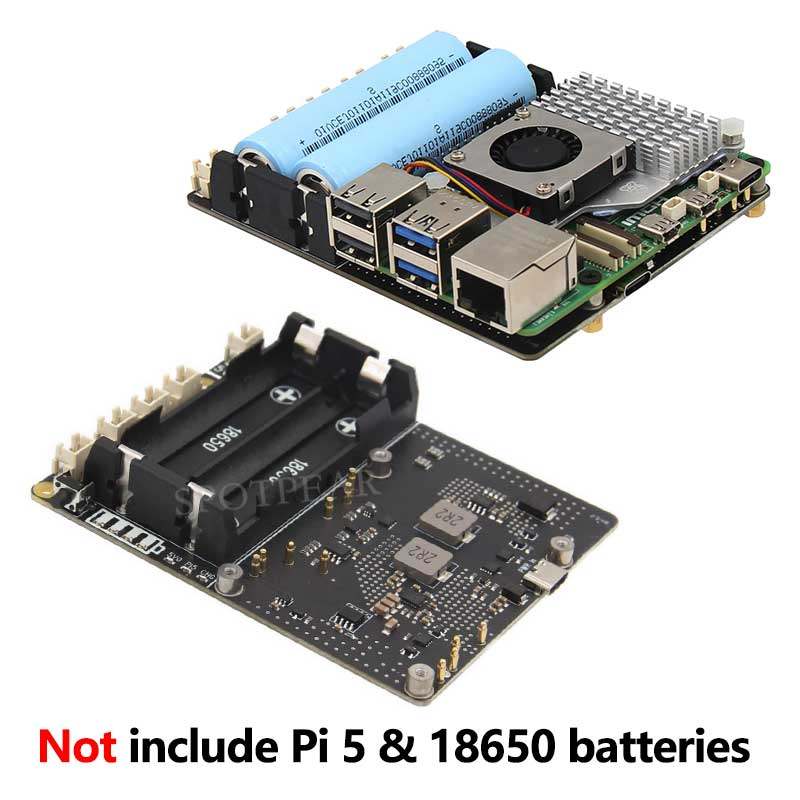 لوحة UPS لـ Raspberry Pi 5، 5. - مراجعة Raspberry Pi Uninterrupted Power Supply Ups 18650 وسعره