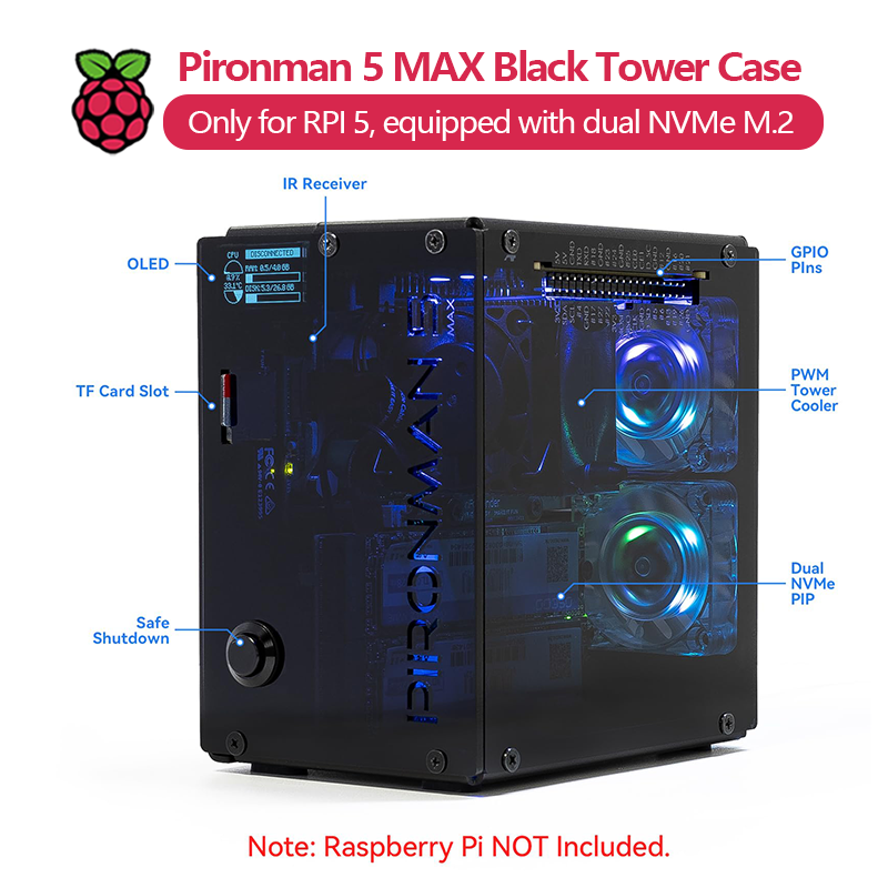 بيرونمان 5 ماكس، علبة بلاك تاو - مراجعة Argon One V3 M.2 Nvme Case وسعره
