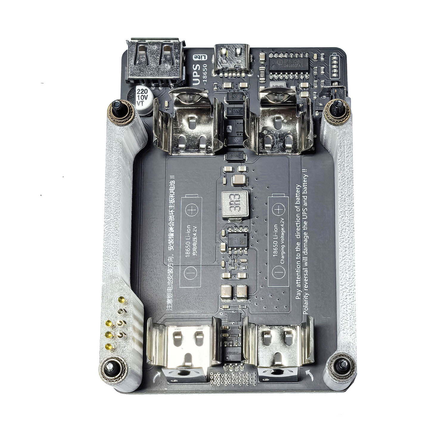 التوت بي 4B 3B + 3B 5 فولت 3A  - مراجعة Raspberry Pi Uninterrupted Power Supply Ups 18650 وسعره