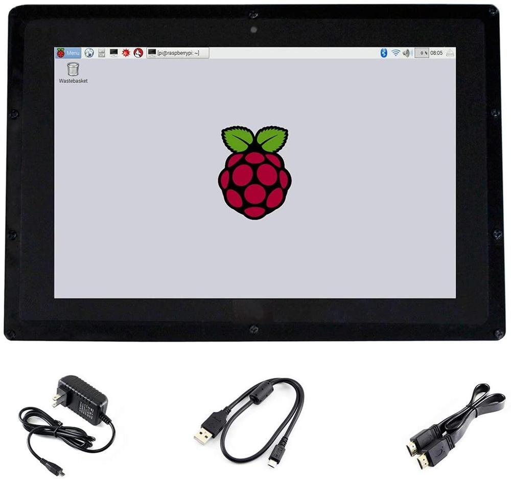 شاشة لمس سعوية 10.1 بوصة HDMI  - مراجعة Raspberry Pi 10.1 Inch Capacitive Touch Screen Ips وسعره