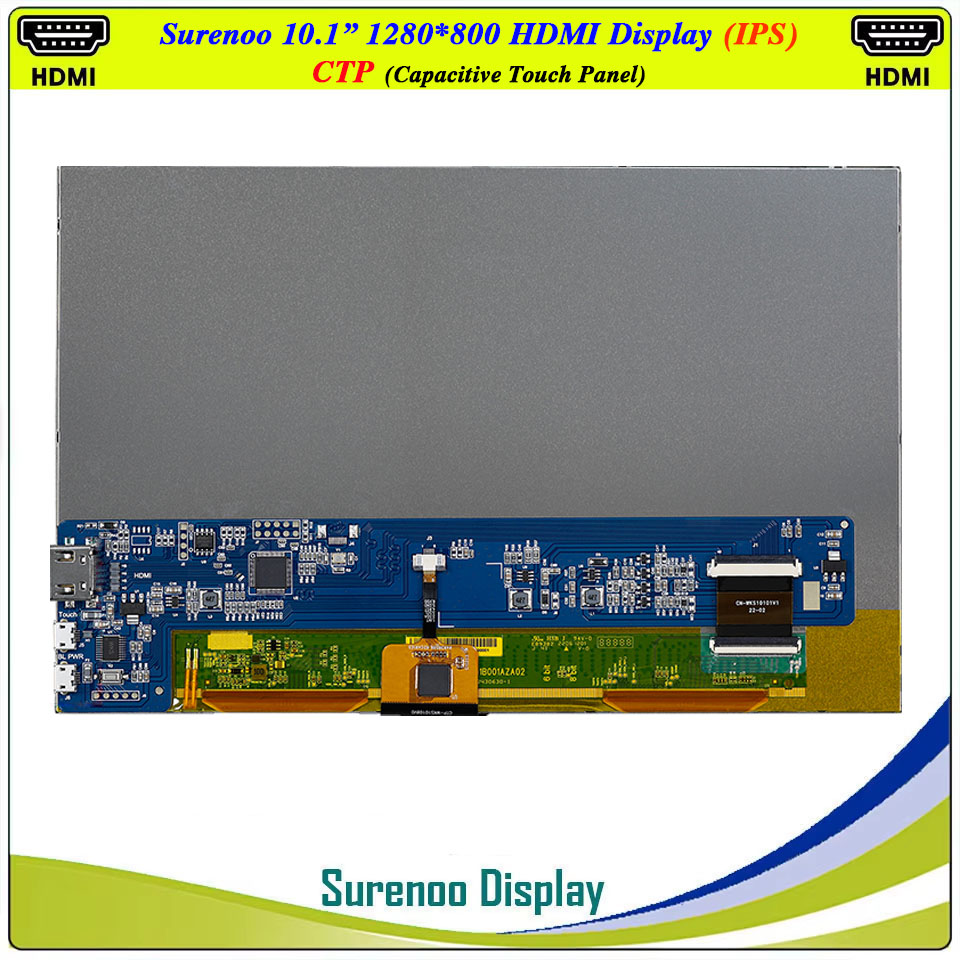 شاشة عرض LCD مقاس 10.1 بوصة بد - مراجعة Raspberry Pi 10.1 Inch Capacitive Touch Screen Ips وسعره