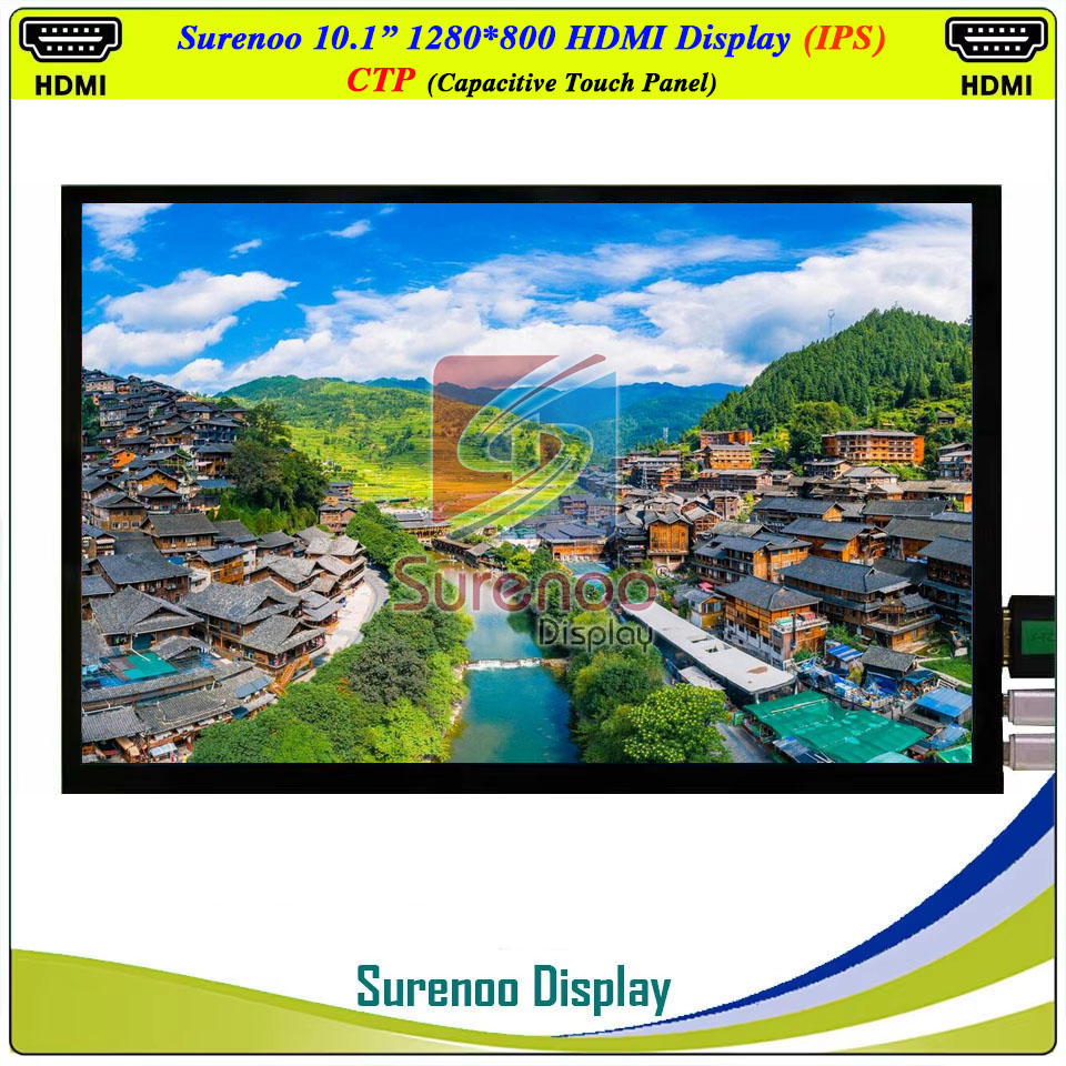 شاشة عرض LCD مقاس 10.1 بوصة بد - مراجعة Raspberry Pi 10.1 Inch Capacitive Touch Screen Ips وسعره