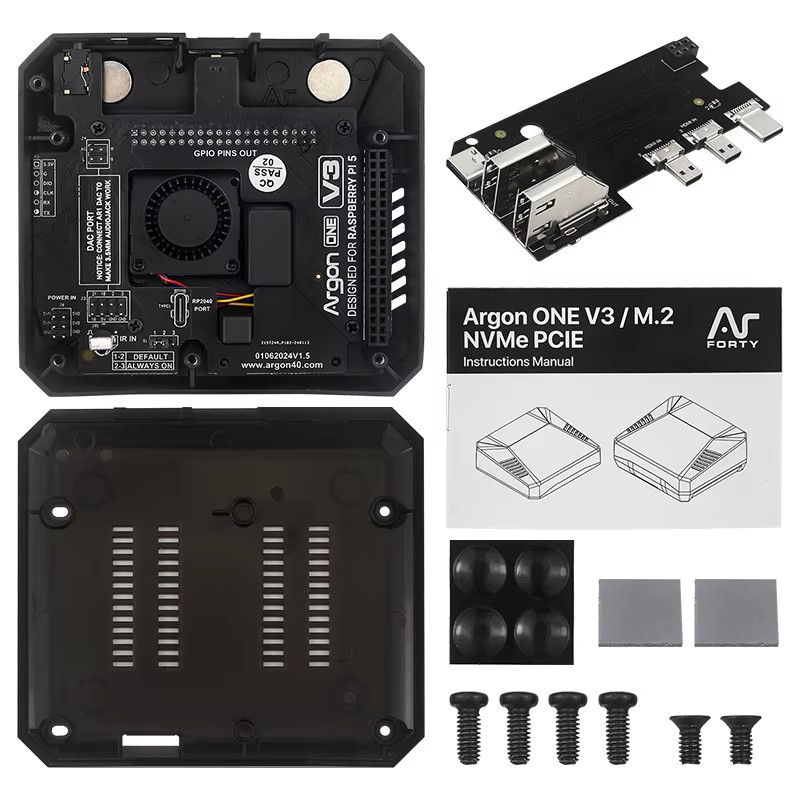 علبة معدنية Argon ONE V3 لجهاز - مراجعة Argon One V3 M.2 Nvme Case وسعره