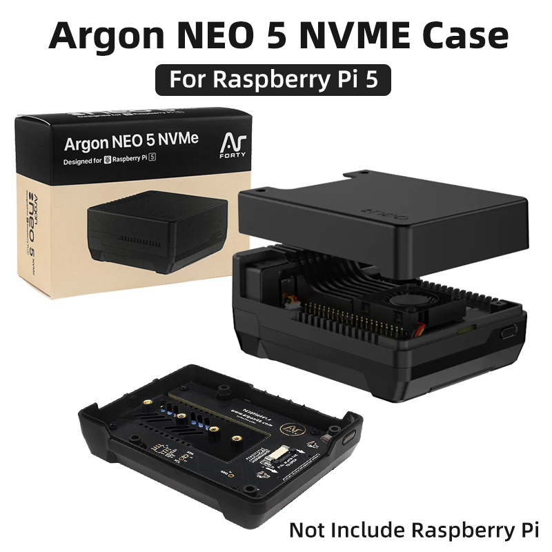 حافظة Argon NEO 5 M.2 NVME PCI - مراجعة Argon One V3 M.2 Nvme Case وسعره