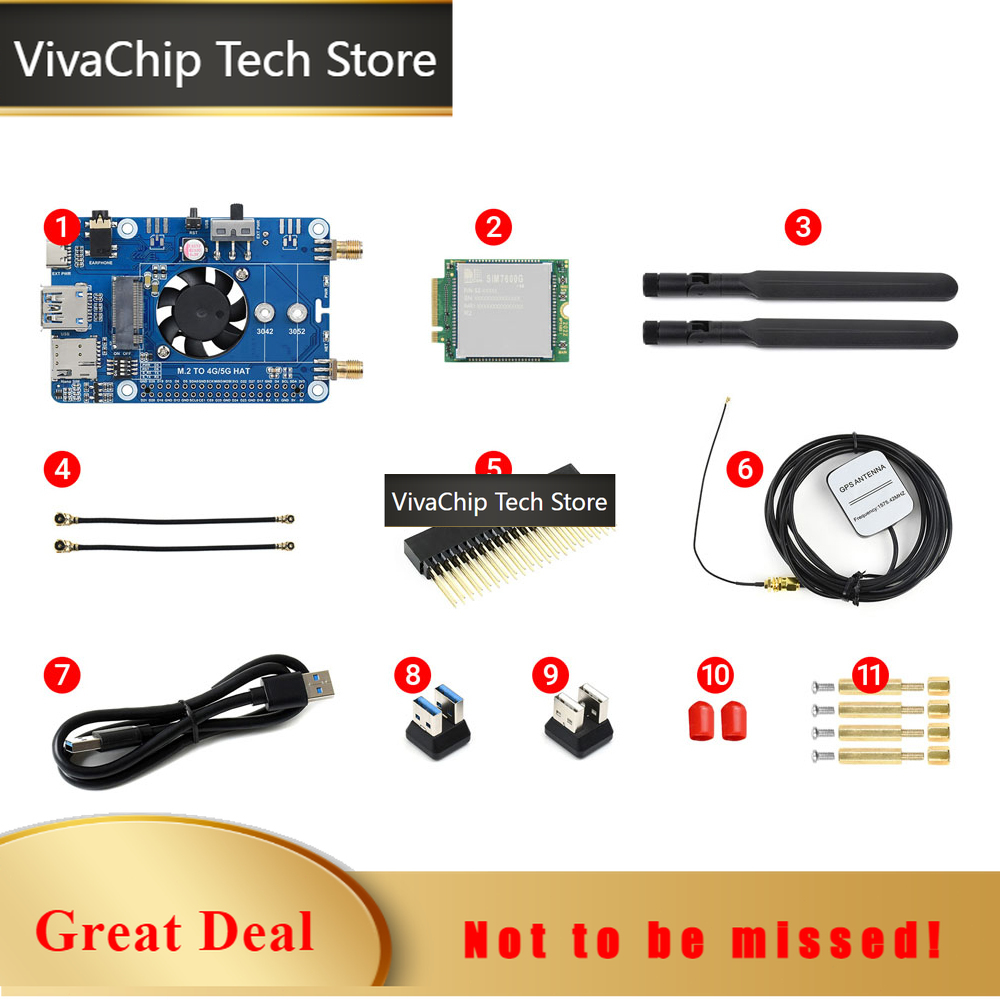 لوحة توسعة VivaChip Tech4G LTE - مراجعة Raspberry Pi 4 8Gb Ram Kit وسعره