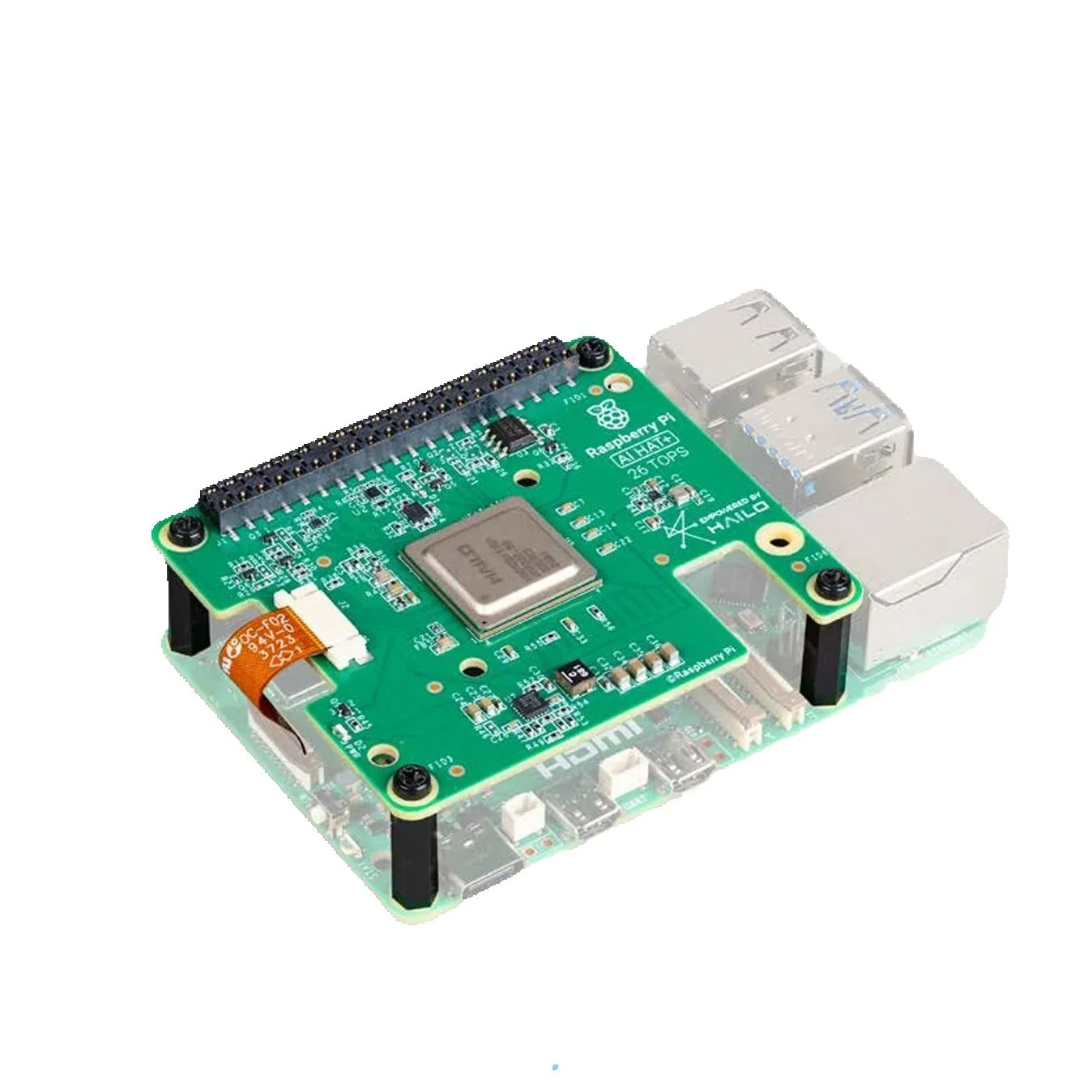 لوحة توسعة الذكاء الاصطناعي Ra - مراجعة Raspberry Pi Ai Kit Hailo-8L وسعره